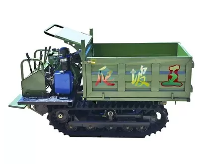 Light Duty Mining Machinery 1Ton 1.5Ton Maximum Load GF1000 Tracked Dumper Rubber Track Carrier Walking Speed