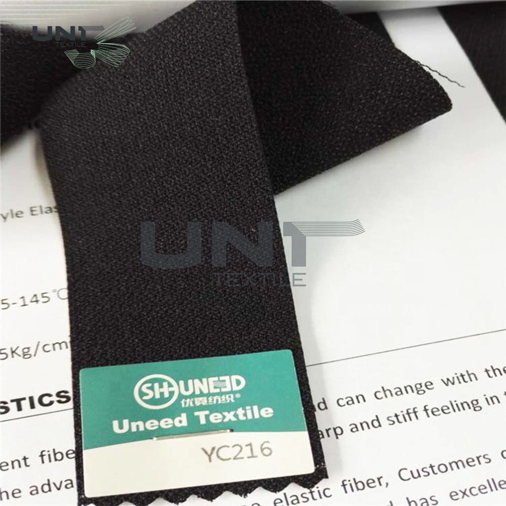 Woven Elastic Pants Fusible Interlining Printed 5.3cm Width