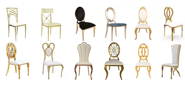 Le mariage de luxe de coussin vert préside le cadre d'acier inoxydable d'or pour l'événement