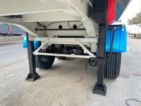 9t Grade 3 Axle Rear Dump Tipper Trailer With 1310mm Wheel Base
