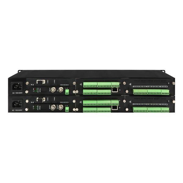 3G SDI Video Ethernet Data Fiber Converter Bidi RS232 Контактный закрывающийся оптический расширитель 1U Rack