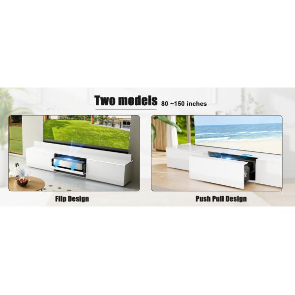 Smart Projector Cabinets White Ultra Short Throw Projector Stand OEM Motorized Laser TV Cabinet