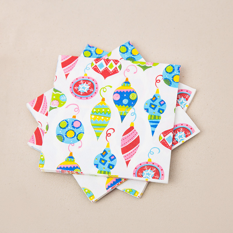Printed Napkins Butterfly & Animal Creative Designs Eco-Friendly Food Grade  for Parties & Weddings