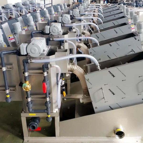 Mobile Screw Press Dewatering Machine For Food Industry Wastewater Treatment