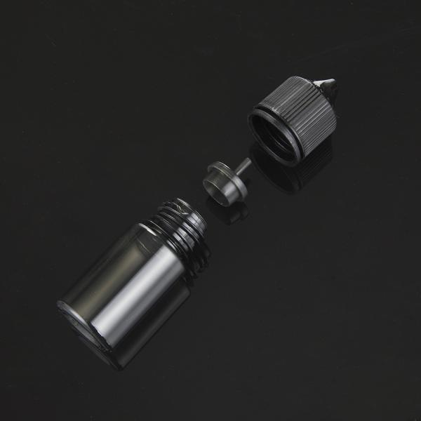 Childproof Transparent E Liquid Bottles Various Sizes With Screw Caps Screen Printed Containers
