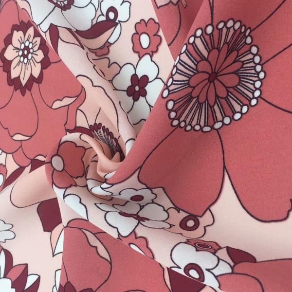 75D High Twist Yarn Polyester Crepe Chiffon with Print