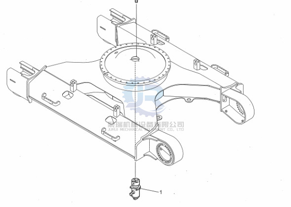 YN55V00053F1 Excavator Hydraulic Parts Swing Joint For SK200-8 SK210LC-8