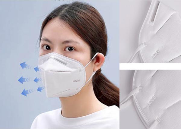 Absorb Sweat Non Woven Fabric N95 Face Mask , Disposable Protective Mask