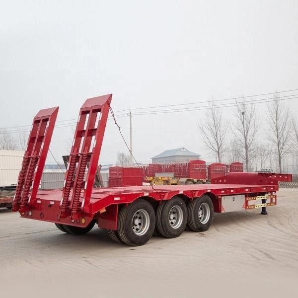 Transport Heavy Duty Machinery 3/4/5 Axle 50 60 80 Ton Gooseneck Excavator Low Loader