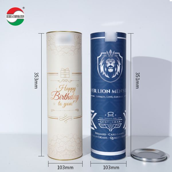Eco Friendly Kraft Paper Tube Packaging for Alcohol Drinks Ideal for Bulk Orders