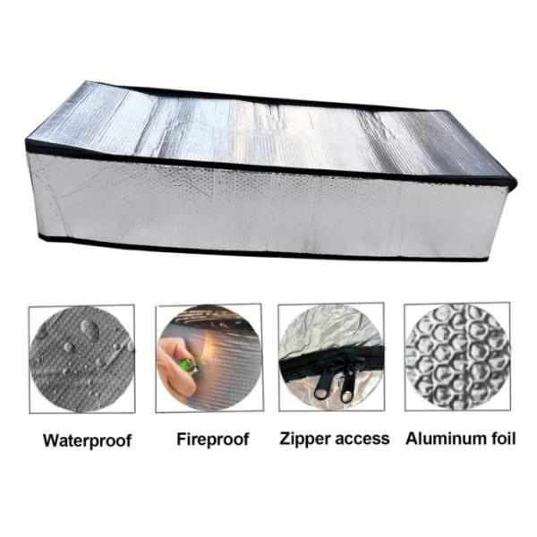 Attic Access Cover Door Insulation Blankets Aluminum Foil Silver Modern Aluminum