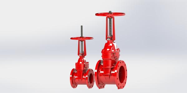 Outside Screw Yoke Type UL FM Gate Valve For Fire Protection Service