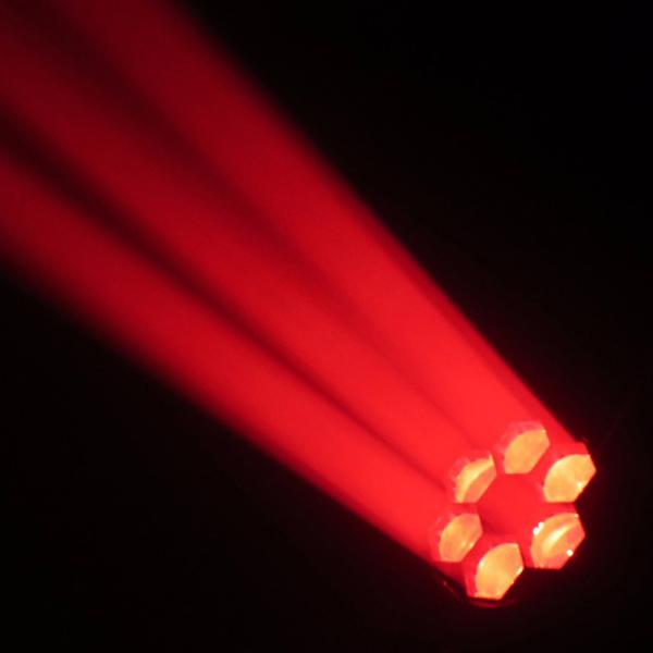 Dj Stage 6 Pcs 12W Bee Eye LED Wash Moving Head RGBW 4in1 50000 Hours Life Span
