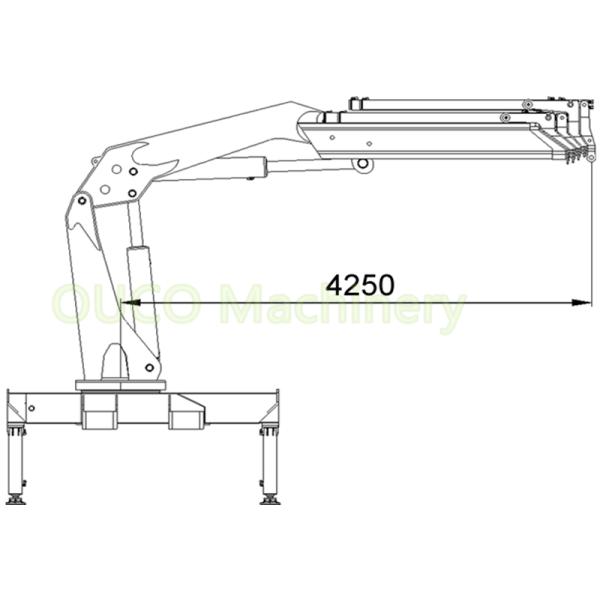 15 Tons Truck Mounted Boom Crane Hydraulic Driven Stiff Boom Grua Type