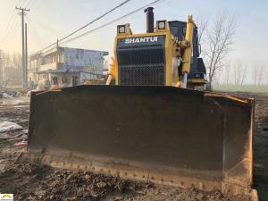Working Site Swamp Track Shantui Bulldozer SD16T Second Hand 120kw Power