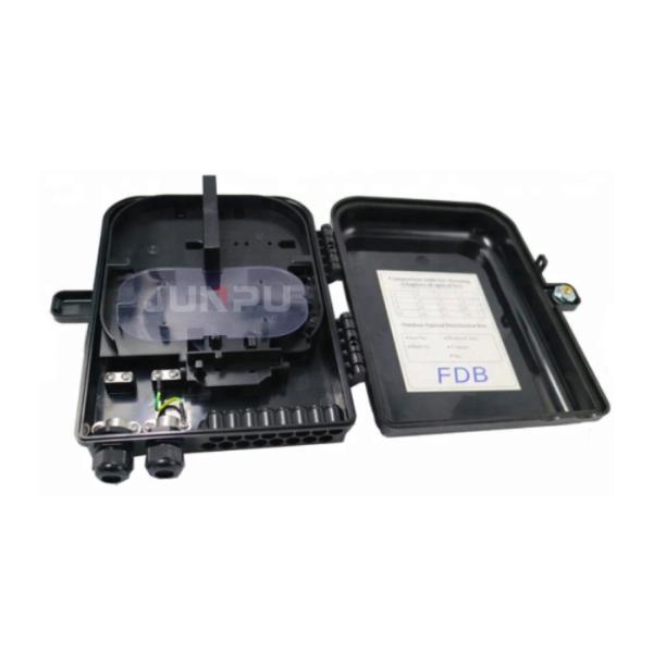 2 In 16 Out Optical Fiber Termination Box 16 Core PC ABS Material Wall Mounted