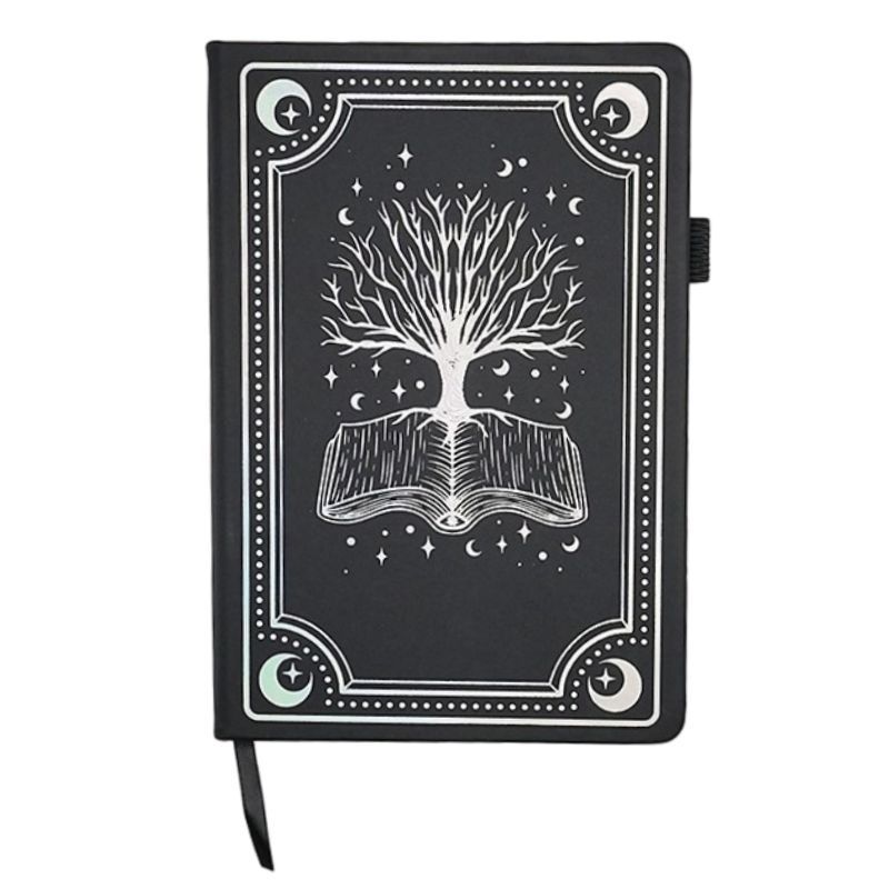 Custom Embossed A5 PU Leather Bound Notebook A5 Tarot Themed Lined Journal Office Stationery
