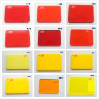 Folha de acrílico vermelho translúcido de cor personalizada para desenhos únicos e personalizados Folha de acrílico fundido de 3 mm