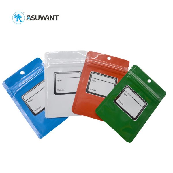 Clear Front PET / PE Flexible Plastic Bag Mylar Ziplock Bags For Marijuana Weed