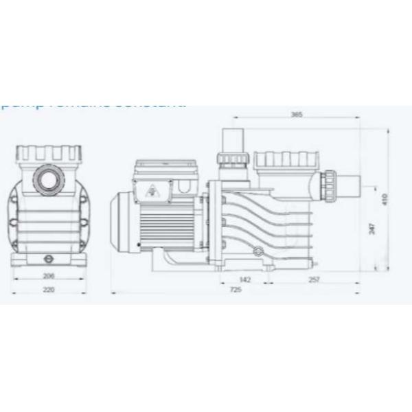 2023 EAKP100 1HP Насосы для бассейнов