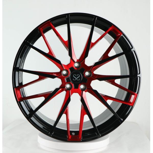 расположенная ступенями дюймом оправа колеса пламени 21*10 красная выкованная кутомизе дизайн для Бенз