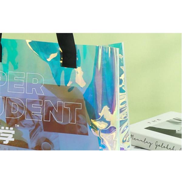 Custom Logo Holographic Beach Bag with Stronger Handle and Other Pattern Type