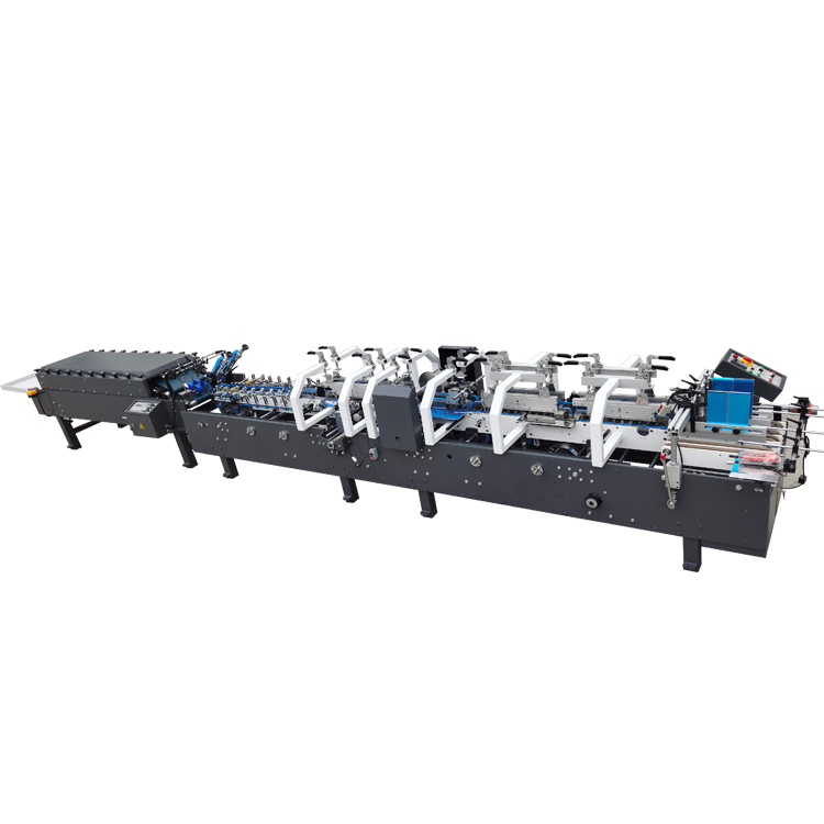 ZH-800G Auto Corrugated Carton Folder Gluer with 220m/min Max Line Speed for 210-700gsm Paperboard and 3-Point Glue Function