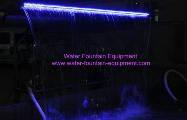 With LED Light Water Fall Decoration Artificial Outdoor & Indoor Waterfall SS Material