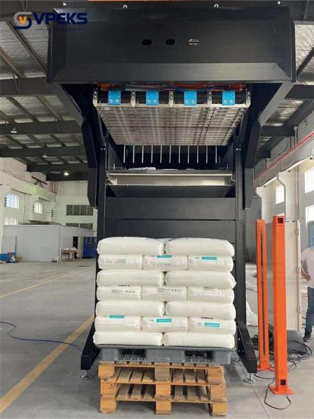 Black Depalletizer Machine For Unpacking Food And Building Materials