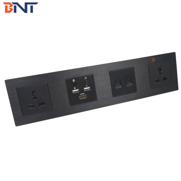 universal  power electrical wall mounted power socket media hub for hotel room