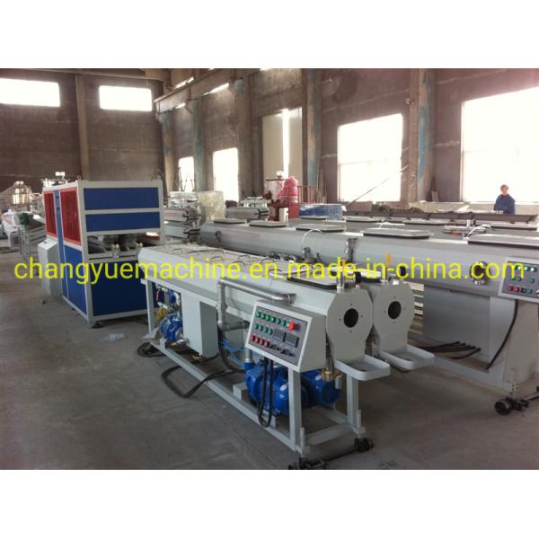 Electricity Conduit PVC Pipe Making Machine with Double-screw 65/132 Extruder Size