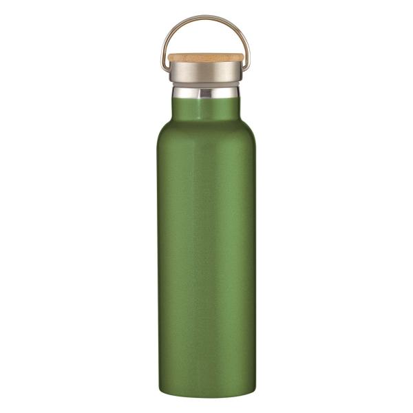 Vacuum Insulated Stainless Steel Flask Bottle 21OZ With Bamboo Lid Unbreakable