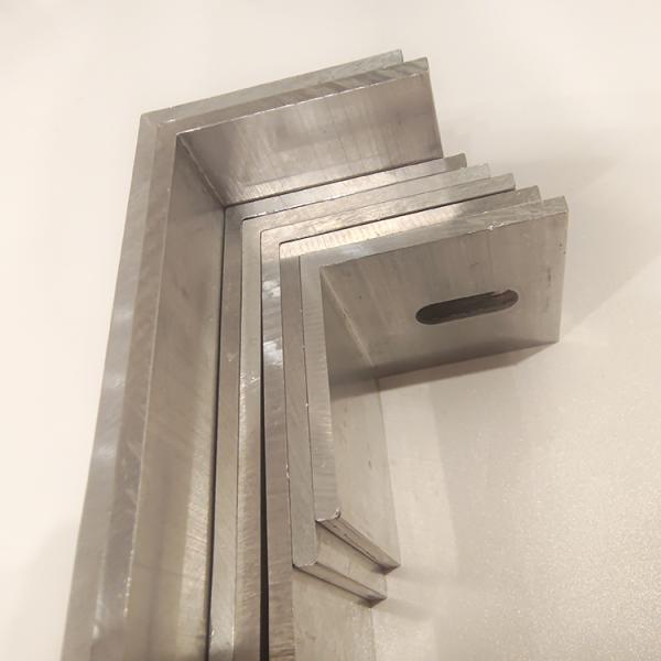 Temper T3-T8 Custom Aluminium Angle Profiles for Facade Curtain Brackets 6000 Series