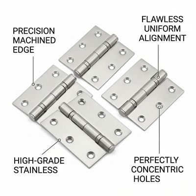 Precision CNC Machined Sheet Metal Hinges Custom Cabinet Door Hardware OEM Service