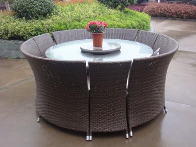 Outdoor Rattan Garden Dining Sets , All Weather Waterproof Sofa