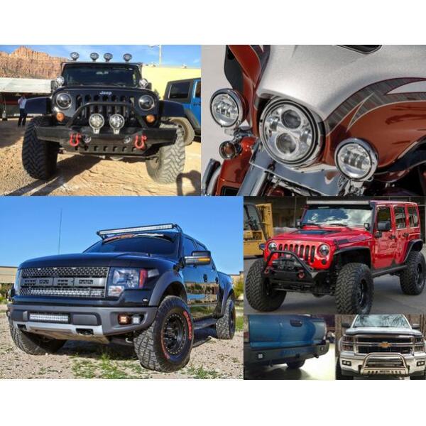 4inch 36W Quad Row Off road Led Light Bar With Unbreakable Lens Sealed Die Cast Aluminum Housing