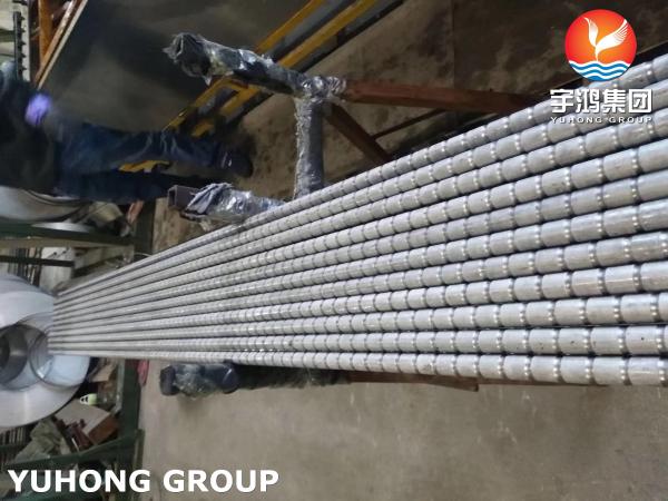 Enhanced Heat Transfer Tube Finning ASTM A213 TP316L Corrugated Type For Heat Exchanger