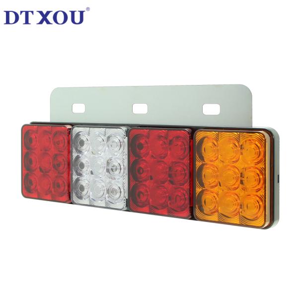 Easy Installation 12v 24v Leds Amber Red Blue White Color Iron Plate Trucks/trailer Side Marker & Down Corner Light