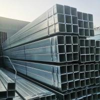 Tubulação de aço quadrada do soldado laminado a alta temperatura, tubo retangular galvanizado Spangled