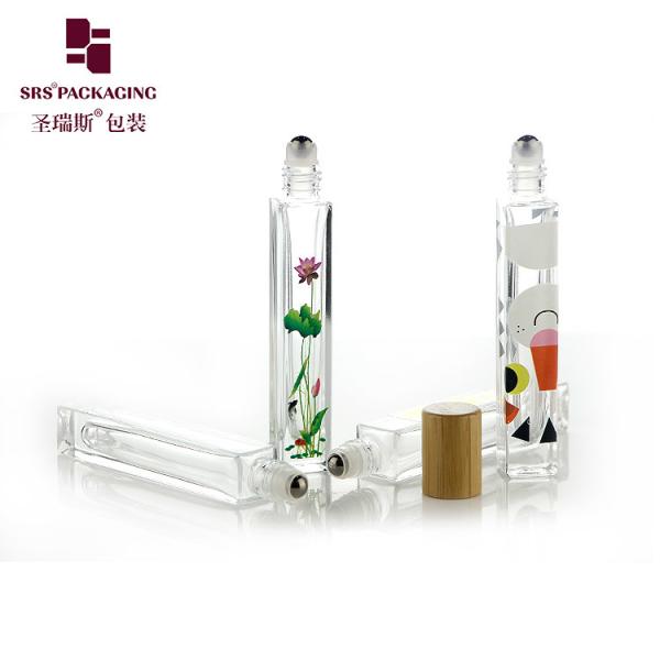 Luxury 10ml Glass Roll On Bottle with No Leakage and No Scratching for Perfume and Essential Oil