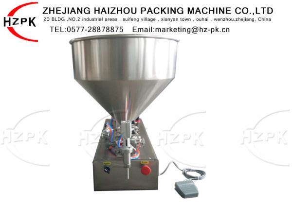 Durable Semi Automatic Paste Filling Machine 1000-5000ml Easy Operating