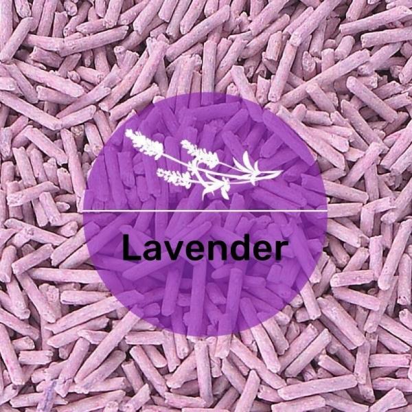 OEM Natural Lavender Cat Litter Fast Clumping Strong Deodorizing For Cats