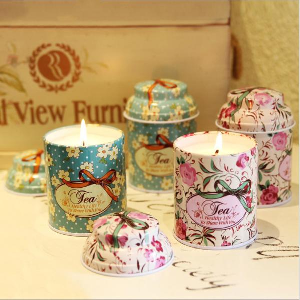 Luxury Tin Scented Candle Handmade Jar Candles