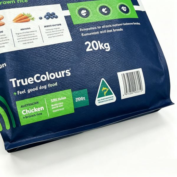 20kg Heavy-Duty Dog Food Bag - Matte Finish Resealable Sustainable Packaging for Pet Kibble