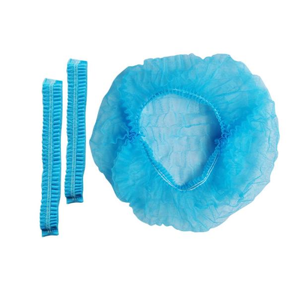 Disposable Double Elastic Nonwoven Bouffant Medical Cap