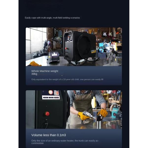 1500W Hand Held Laser Welder for Garment Shops and Stainless Steel Metal Mould Repair Laser Welding Machine
