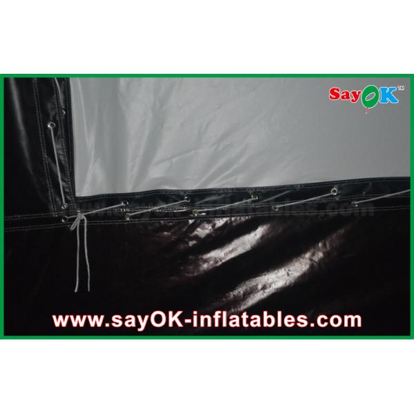 Ткань Оксфорда киноэкрана репроектора раздувного большого экрана на открытом воздухе черно-белая раздувная