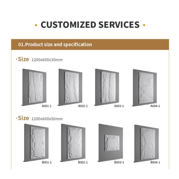 Factory Direct Sale Pu Stone Wall Panel Lightweight Modern Artificial Stone Waterproof Wall Panels & Boards Easy to Assemble