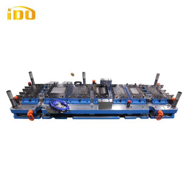 Long Life Progressive Stamping Die with 1,000,000 Shots and 600T Tonnage for CNC Machined Laundry Machine Drum Parts