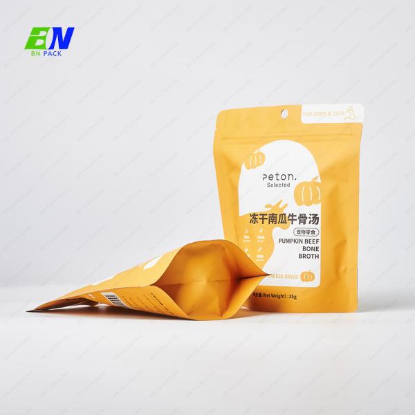 Factory Price Wholesale Plastic Stand Up Pouch With  Zipper  For Pet Food